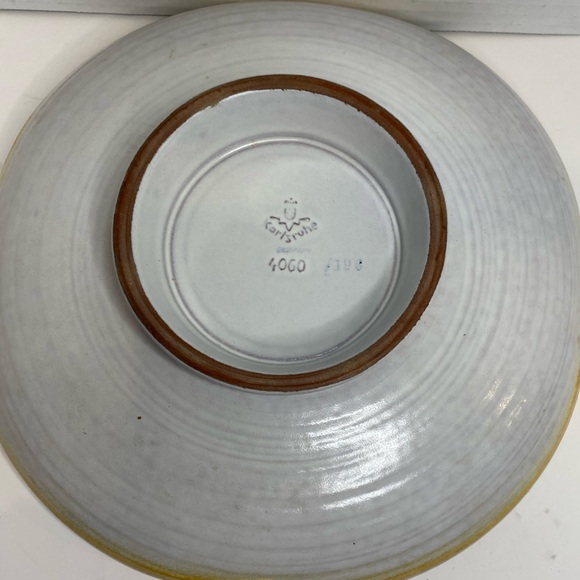 Vtg Karlsruher Mayolika Spritzdekor Vibrant Art Deco Ceramic Dish and Plate - Picture 10 of 13